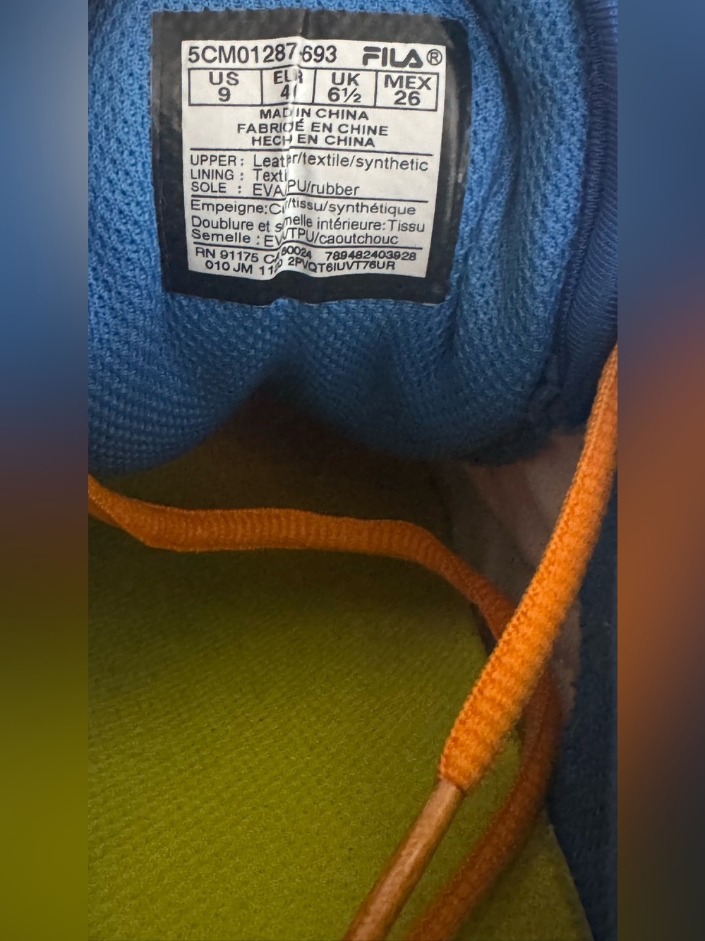 Fila women Colorblock Sneakers - Pink, Blue, Green, Orange, Tan - Picture 5 of 5